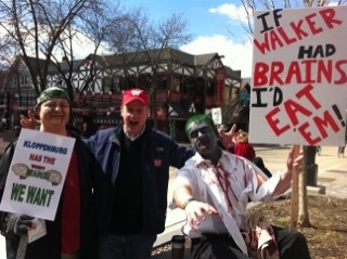 Mayor Dave of Madison with some of his Undead constituents.