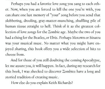 Really? A Keith Richards is a Zombie joke? What year is this, anyway?
