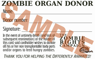 Zombie Organ Donor Drive